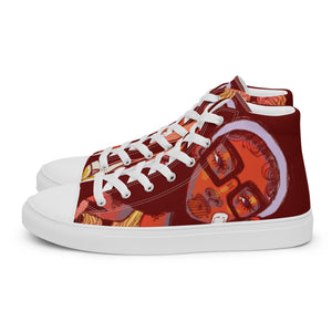Open image in slideshow, [Way More Than A Penny For My Thoughts] Men’s High Top Canvas Sneakers
