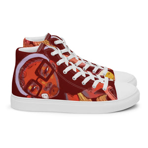 [Way More Than A Penny For My Thoughts] Men’s High Top Canvas Sneakers